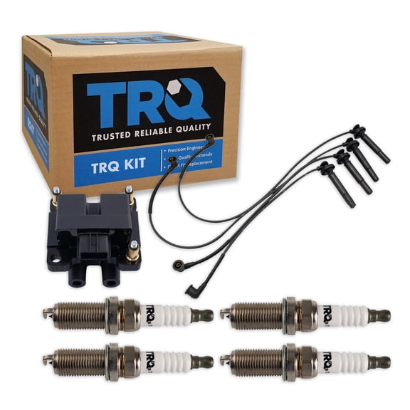TRQ Ignition Coils Wires & Spark Plugs Fits 2005 Saab 9-2X 05-07 Subaru Impreza TKA06210