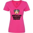 thumbnail image 3 of Inktastic Dog Australian Shepherd Squad Women's V-Neck T-Shirt, 3 of 5