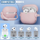 thumbnail image 2 of Funda Para AirPods 4 Uso Rudo Soporte Case+cepillo Limpieza Xtellar rosa, 2 of 3