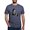 Heather Navy, variant on - Sitting And Holding A Steaming Cup Of Coffee Men's Deluxe T Shirt - Mens Tri-blend T-Shirt