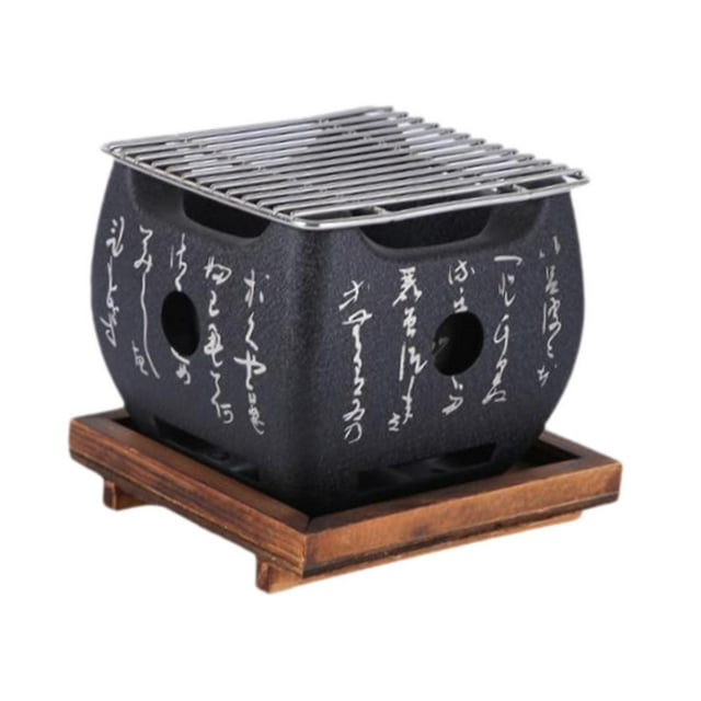 Parrilla de barbacoa de carbón para estilos japoneses, accesorios para herramientas de parrilla, 15x15x13.5 cm
