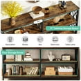 thumbnail image 4 of Tribesigns Console Table with Storage Shelves , 70.9" Industrial 3-Tier Sofa Table for Living Room, Long Foyer Table Entryway Table for Hallway, Front Door, Entrance, 4 of 8