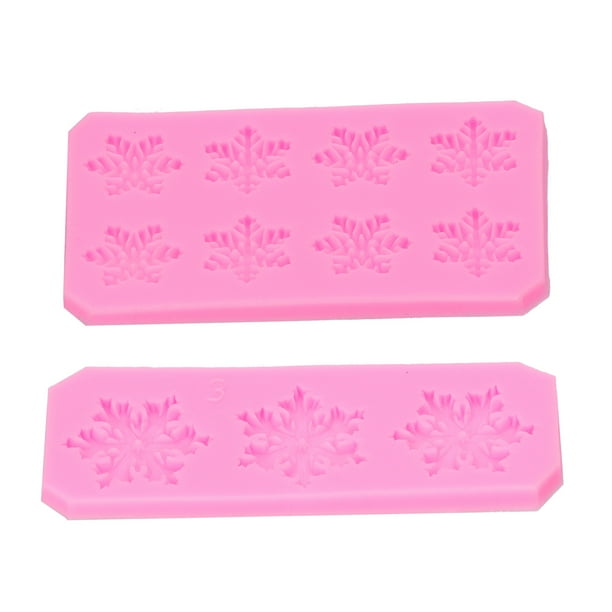 Moldes de silicona con forma de copo de nieve, 5 piezas de moldes de copo de nieve, moldes de silicona sin nieve, moldes de copo de nieve muy recomendados
