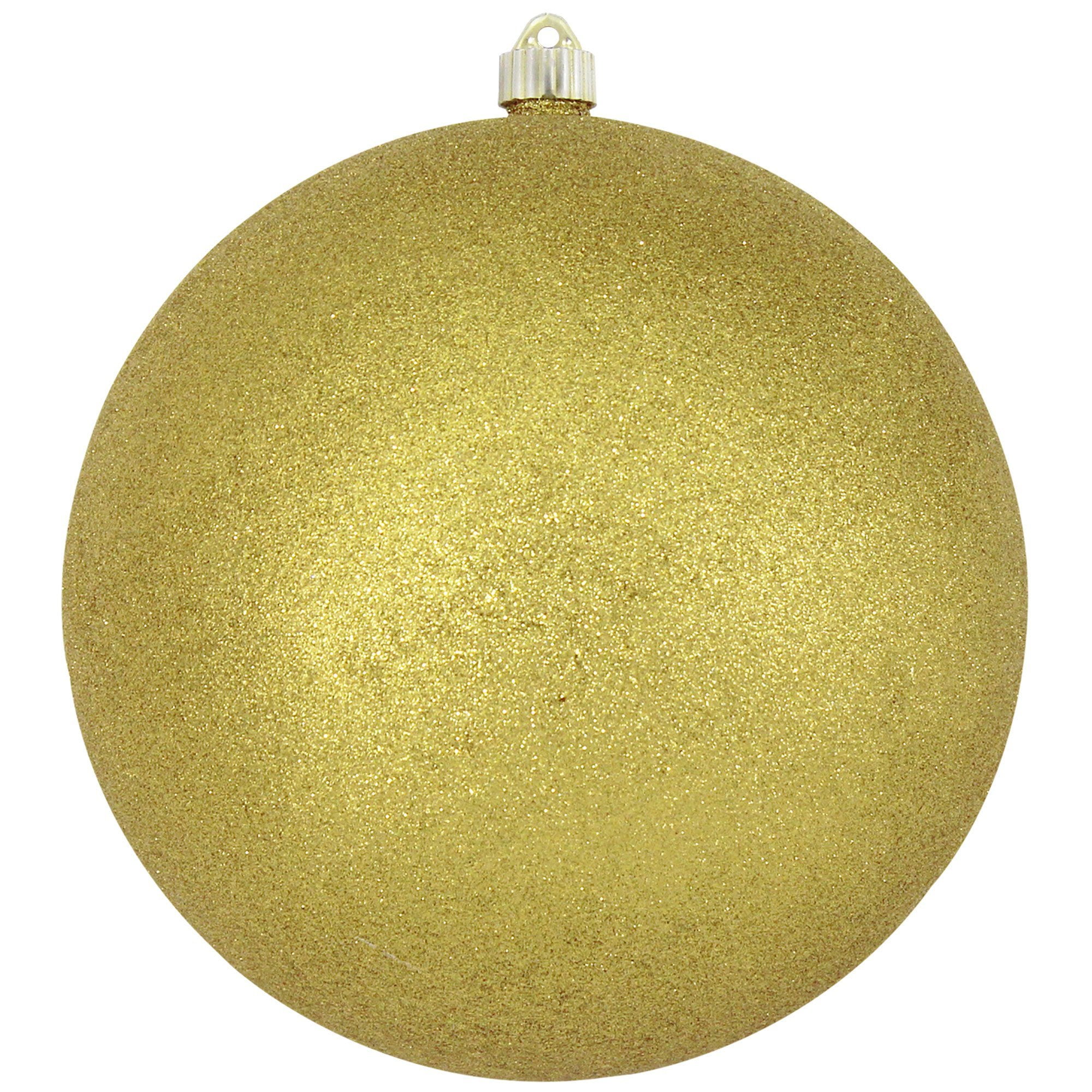 Gold Glitter Ball Ornament