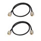thumbnail image 1 of Injueey 2 unids/set de repuesto para HAM CB Radio UHF PL-259 a UHF PL-259 Cable coaxial UHF Digital de baja pérdida Teléfono y Comunicación, 1 of 5