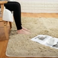 thumbnail image 2 of SAYFUT 15.7x23.6 inch /23.6x47.2 inch /31.5x47.2 inch /63x47.2 inch Super Soft Fluffy Floor Rug Washable Shag Rug Shaggy Area Rug Bedroom Dining Room Anti-skid Carpet Yoga Mat Child Play Mat, 2 of 3