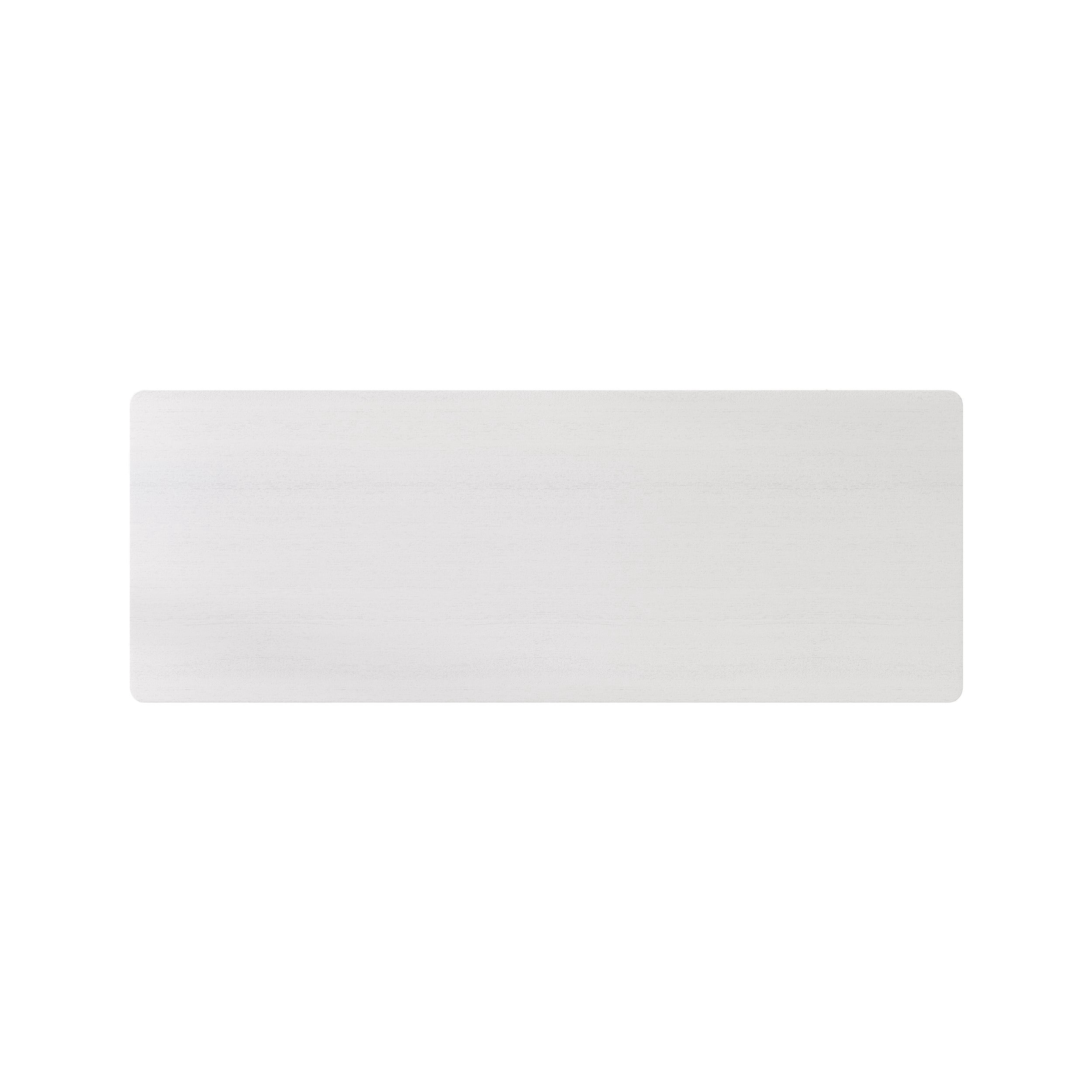 Home Design Beatrice Writing Desk with Spacious Tabletop and Built-In Drawers, Timeless Clean-Lined Design for Bedroom, Home Office, or Study Nook, White
