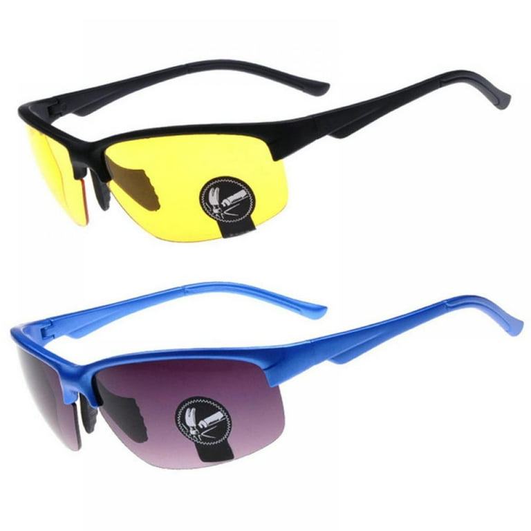 SagaSave Glasses Goggles Night Vision Sunglasses for Running Driving Sports  Adults Unisex 