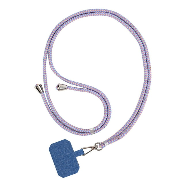 Milaget Adjustable Smartphone Lanyard Neck Strap Multifunction for Phone Key ID Card Phones Blue