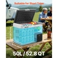 thumbnail image 2 of VEVOR 12 Volt Car Refrigerator Portable Freezer 52.8QT Electric Cooler for Camping, 2 of 9