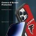 thumbnail image 5 of Apple iPhone 16 Pro Max (6.9) - NFL Licensed Atlanta Falcons Team Logo on Red Textured Dual Layer Case, 5 of 5