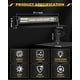 thumbnail image 5 of Barra de luz LED Auxbeam de 22 pulgadas 120W 6 modos ámbar y blanco, 5 of 7