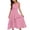 Pink, variant on Cethrio Girls Casual Dresses, Princess Vacation Sleeveless Spaghetti Strap Kids Summer Dresses Pink Size 12