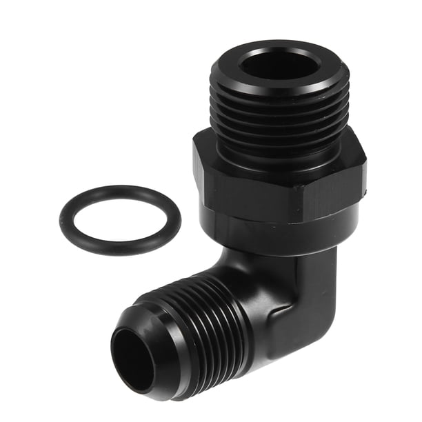 Adaptador 90 Grados Unique Bargains 10AN a 12AN ORB Junta Tóricas Combustible