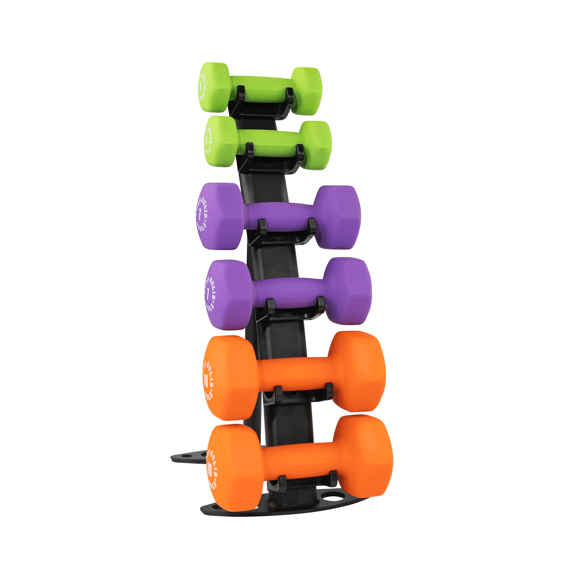 Body Solid GDR10B 3 Pair Dumbbell Rack