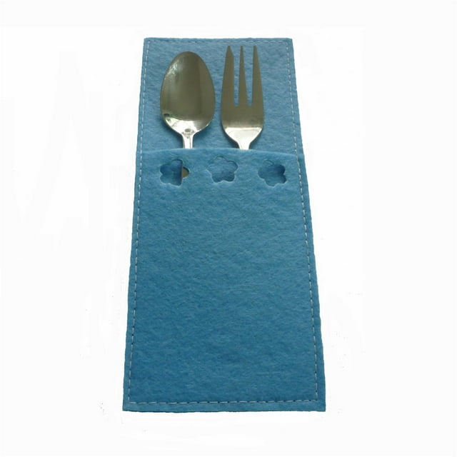 LSLJS Easter St. Patrick's Day Cutlery Fork Set Rectangular Storage Tool, Easter Decorations
