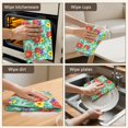 thumbnail image 5 of 2 Pcs Pioneer Flower Floral Print Pattern Kitchen Towels, Funny Microfiber Dish Towel Set, 18" X 26" Tea Towels, 5 of 6