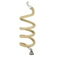 thumbnail image 6 of SPRING PARK Pet Bird Spiral Cotton Rope Perches with Bell Chewing Cage Hanging Swing Toy Birdcage Accessories, 6 of 6