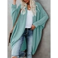 thumbnail image 2 of Sherrylily Women Cardigan Long Batwing Sleeve Open Front Knit Sweater Chunky Waffle Coat, 2 of 5