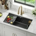 thumbnail image 7 of Delta 75B933-33S-WH Everest 32” Workstation Kitchen Sink Undermount Granite Composite, 7 of 7