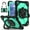 Black+Mint, variant on ELEHOLD Heavy Duty Case for For Samsung Galaxy Tab A11 2025, 8.7-inch, 3-Layer Rugged 360 Rotating Kickstand Handle Grip Detachable Shoulder Strap Kids Friendly Shockproof Case, Black