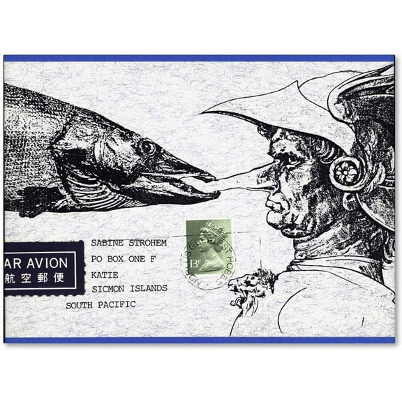 Trademark Fine Art 'Fish Nose' Canvas Art by Nick Bantock