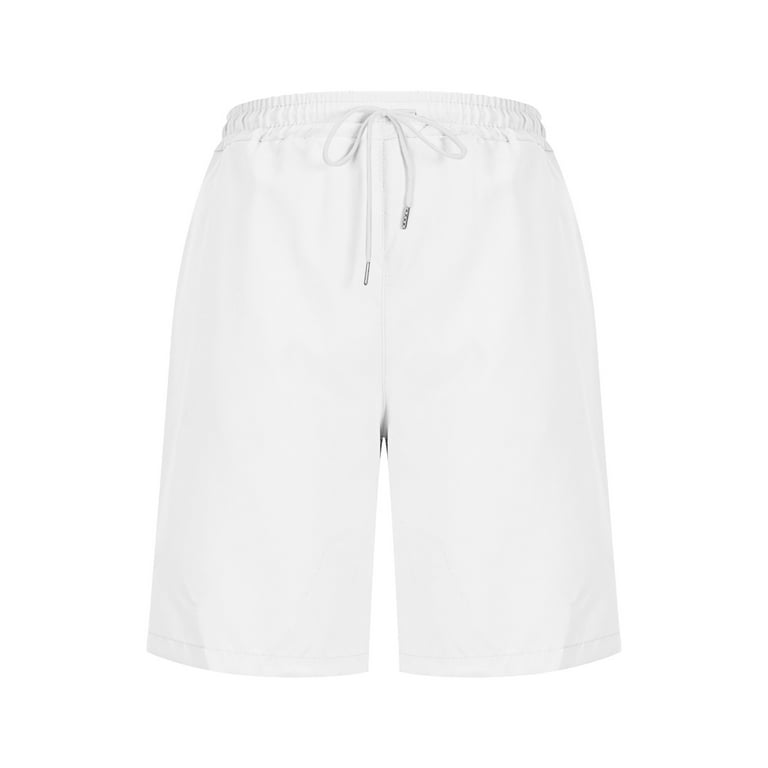 nerohusy Bermuda Shorts for Women Knee Length Drawstring Shorts