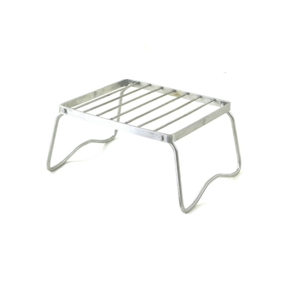ANXPTIME Mini Barbecue Grill Stainless Steel Portable Folding Barbecue Holder Rack Shelf