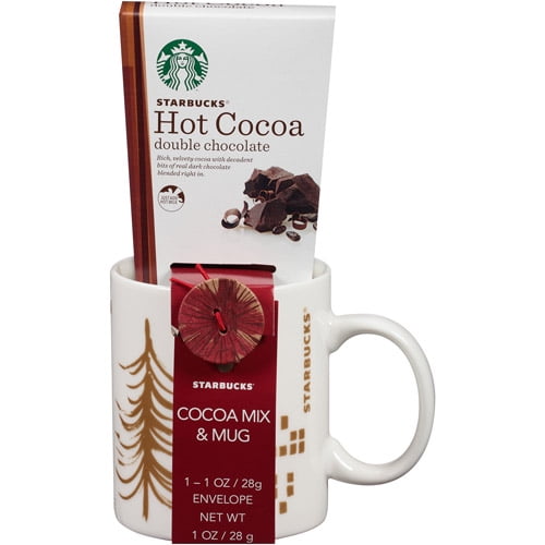 starbucks tall travel mug with cocoa