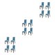 thumbnail image 4 of Yuarrent Funda de silla fácil de montar de 4 piezas para el hogar-sillas en minutos funda de silla moderna transpirable West Lake blue Type1 NO1, 4 of 6