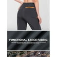 thumbnail image 4 of Hiauspor Hiking Cargo Pants Women with 4 Pockets Quick Dry Breathable Workout Jogging Outdoor Grey M, 4 of 6