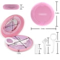 thumbnail image 3 of Retainer Case, Slim Aligner Case with Adjustable Vent Holes and Mirror, Compatible with Invisalign, Night Guard and Mouth Guard, Premium Retainer Case, With Aligner Remover Tool, Chew & Brush, 3 of 6