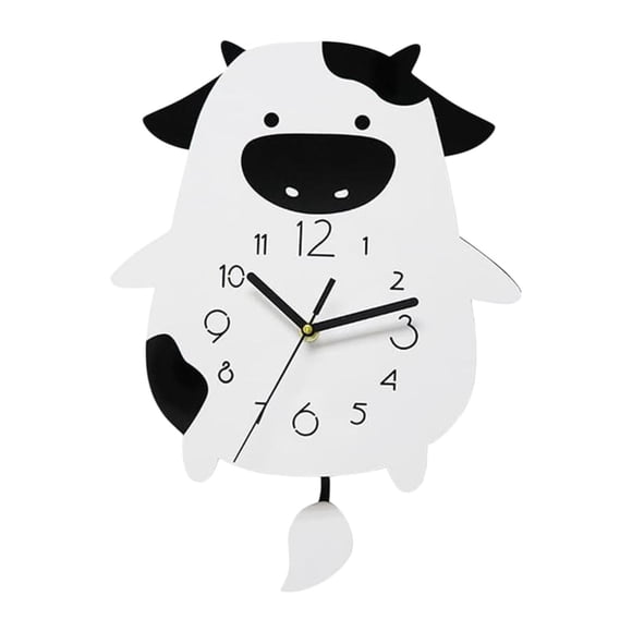 Reloj de pared en forma de de dibujos animados que no son titulados arte de pared silencioso adorno para colgar decoración del hogar reloj