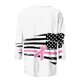 thumbnail image 3 of Camisetas Casuales de las Mujeres Impresas 3/4 Manga Blusa Cuello Redondo Estante de Imitación, Moda Casual Top para las Mujeres, 3 of 5