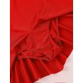 thumbnail image 5 of Lejafay Kids Girls Figure Ice Roller Skating Dress Rhinestone Long Sleeve Leotard Dresses Ballet Red 6, 5 of 7