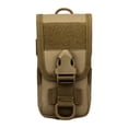 thumbnail image 1 of Phone Pouch Gadget Bags Universal Adjustable Smartphone Holder Attached Camping Outdoor Accessory Equipment Lightweight Brown, 1 of 7