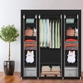 thumbnail image 3 of Ropero Rack Closet Armable Practiksa Guarda Ropa Organización Color Negro, 3 of 8
