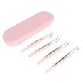thumbnail image 4 of Eyelash Tweezers Set§lash Tweezers Kit§false Eyelash Tweezers§eyelash Applicator Tweezers§eyelash Extension Tweezers§eyelashes Applicator Tools 4pcs Eyelash Tweezers Set, 4 of 8