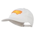 thumbnail image 2 of North Carolina State Map Embroidered Cap - White OSFM, 2 of 5