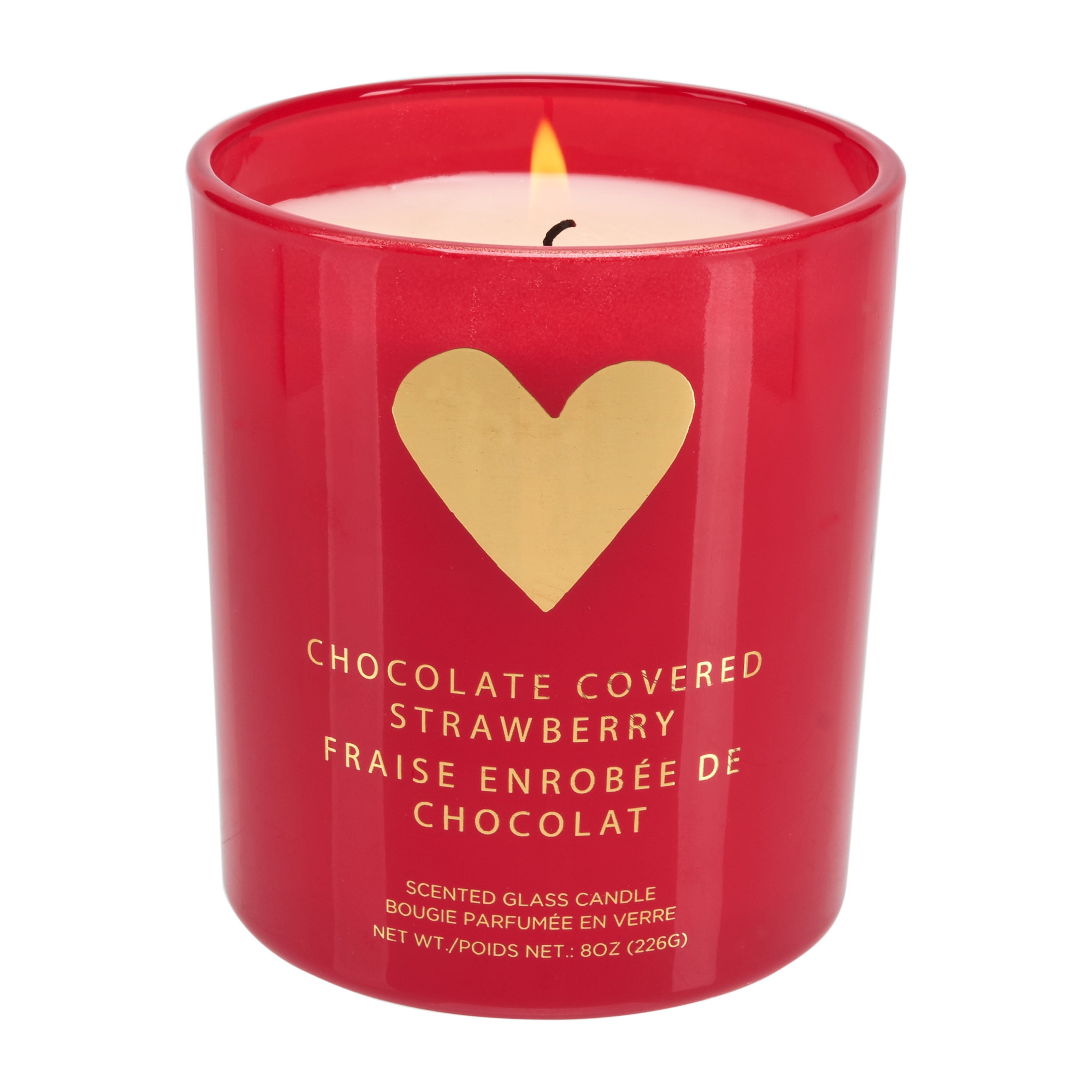 VAL-RED HEART CANDLE