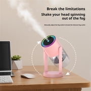 Weloille Star Projector Humidifier, USB Powered Portable Cool Mist Humidifier with LED Light, Ultra Quiet Air Humidifier, for Car Bedroom Office Desk Travel Use