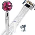 thumbnail image 1 of Moyic Cabezal de ducha de mano accionado por hélice de alta presión con filtro e interruptor Cabezal de ducha giratorio de 360 ​​grados Kit Juegos de accesorios de baño No. 4 Moyic HA045530-04, 1 of 1