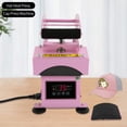 thumbnail image 6 of Fichiouy Hat Heat Press Machine for Caps with 2pcs Interchangeable Platens(5.59"x3.78", 4.92"x2.95"), Heat Transfer Printing Pink, 6 of 10