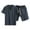 Black, variant on Fanxing Men Short Sets 2 Piece Linen Outfits Casual V Neck Short Sleeve Henley Shirt with Short Big and Tall Men's Beach Shorts Sets Gift Under 10