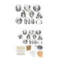 thumbnail image 1 of Pendientes con Tarjetas Y Ganchos para Diseñadores 127 Piezas Perfecl Cortador de arcilla polimérica, 1 of 9