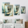 thumbnail image 4 of Designart Cat Surfing I Canvas Wall Art, 4 of 5