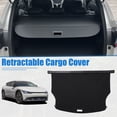 thumbnail image 2 of Unique Bargains Retractable Cargo Cover for Kia EV6 2022 2023 Waterproof Non Slip SUV Rear Trunk Shielding Shade Black, 2 of 7