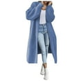 thumbnail image 2 of Lilgiuy Women Casual Solid Knitting Loose Cardigan Long Sleeve Sweaters Tops for New Year Valentine's Day, 2 of 4