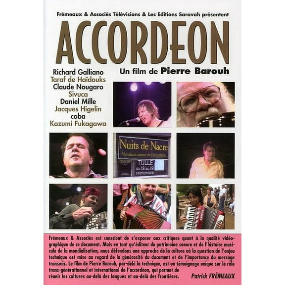 Accordeon: Un Film De Pierre Barouh (DVD), Fremeaux & Assoc. FR, Music & Performance