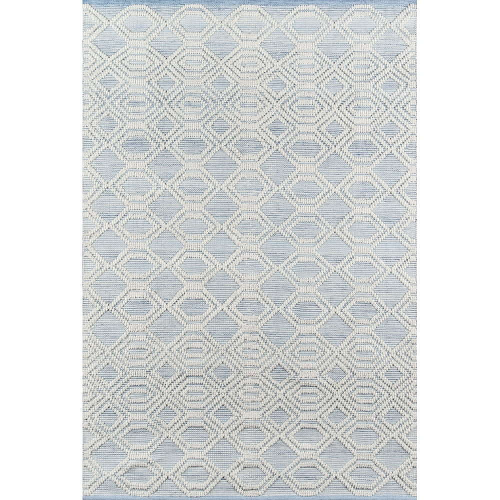 Momeni Hermosa Hand Woven Recycled Plastic Light Blue Area Rug 8'9" X